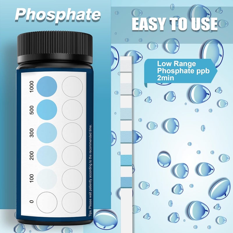 DIPSTIK Phosphate Test Kit for Pool,50 Strips Phosphate Test Strip Quick and Accurate Swimming Hot Tub and Spa Water Testing - Image 2
